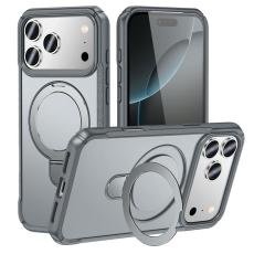 A-One Brand - iPhone 17 Pro Max Mobilskal MagSafe Rotating Kickstand - Grå
