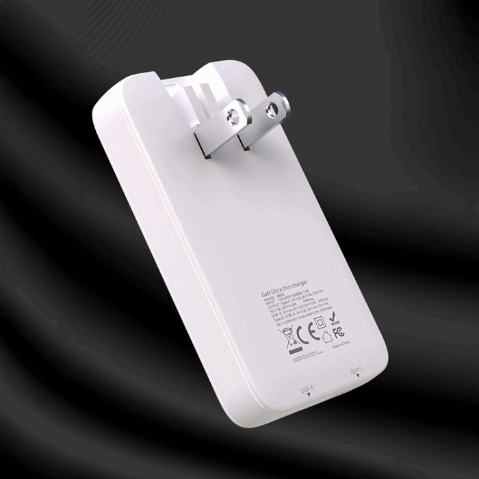 Dudao - Dudao Snabbladdare GaN 65W A65Q USB-A/USB-C PD Ultra-Thin