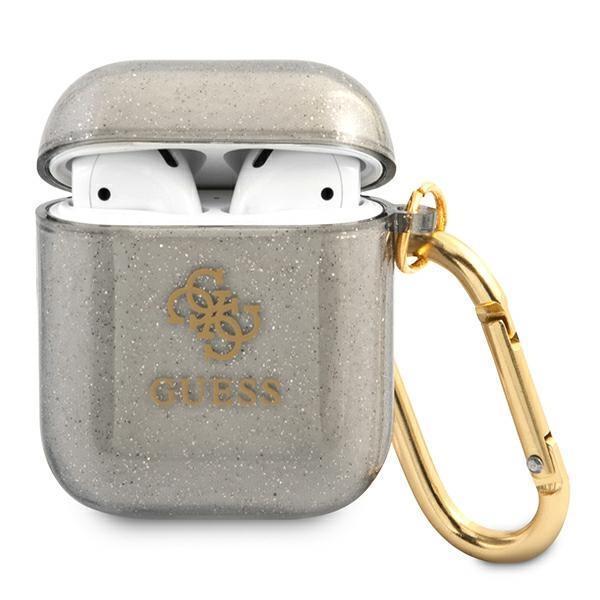 Guess Glitter Collection Skal AirPods - Svart | 2353 | AlltMobil
