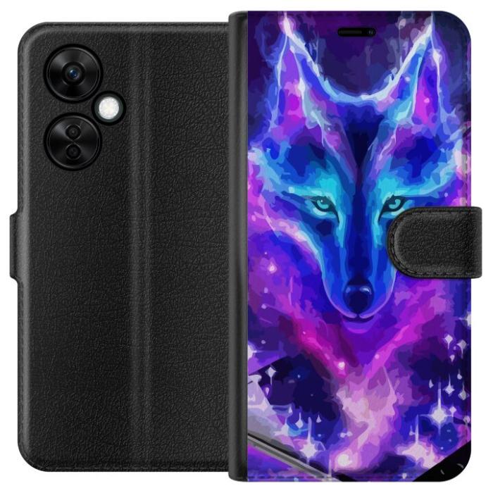 iSecrets - Plånboksfodral till OnePlus Nord CE3 med Neon Varg