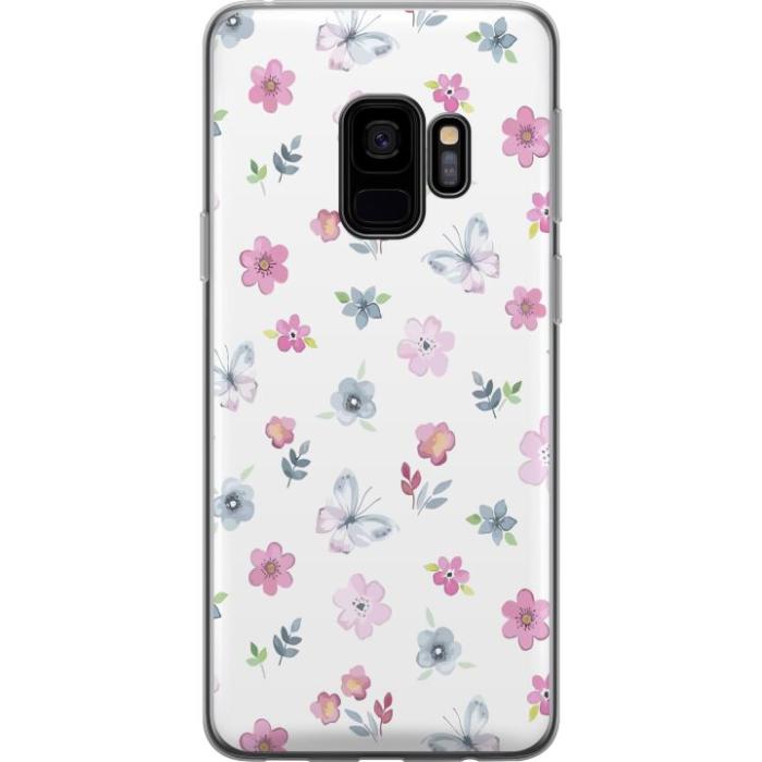 iSecrets - Mobilskal till Samsung Galaxy S9 med Blommor och fjärillar