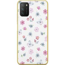 iSecrets - Mobilskal till Xiaomi Poco M3 med Blommor och fjärillar