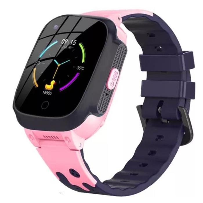 A-One Brand - Smartwatch För Barn GPS Klocka Vattentät 4G - Rosa