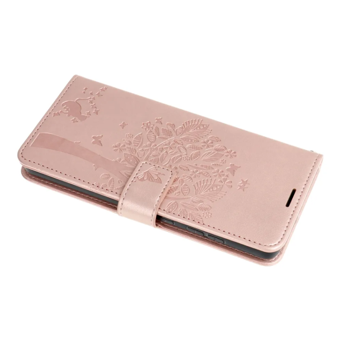 OEM - Galaxy A36 Plånboksfodral Mezzo Tree - Rosa Guld
