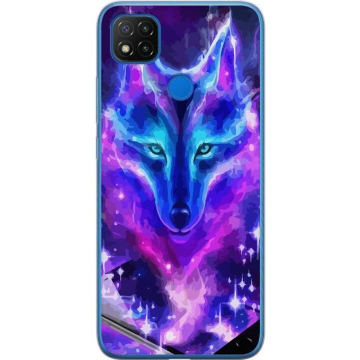 iSecrets - Mobilskal till Xiaomi Redmi 9C med Neon Varg