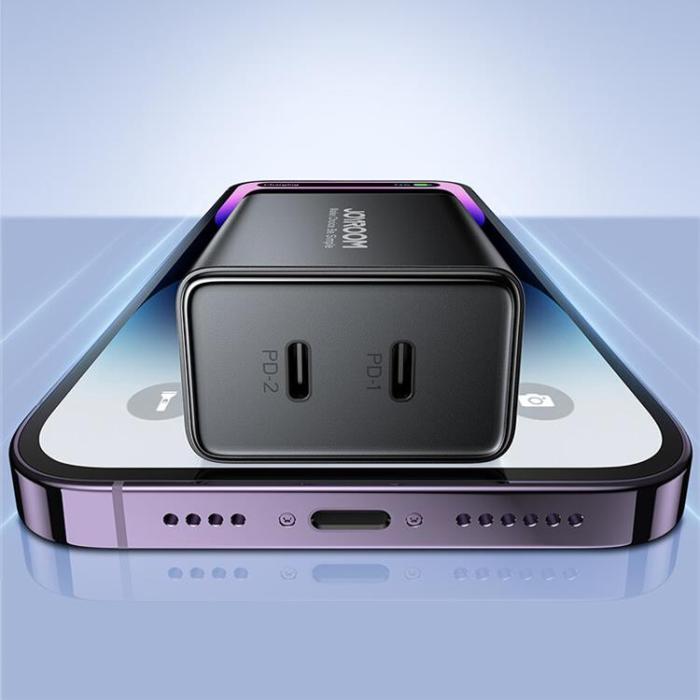 Joyroom - Joyroom Snabbladdare JR-TCF09 2x USB-C 40W - Svart