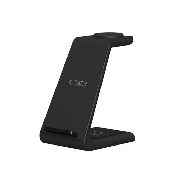 Tech-Protect - Tech-Protect 3-in-1 Trådlös Laddare För Samsung Produkter - Svart