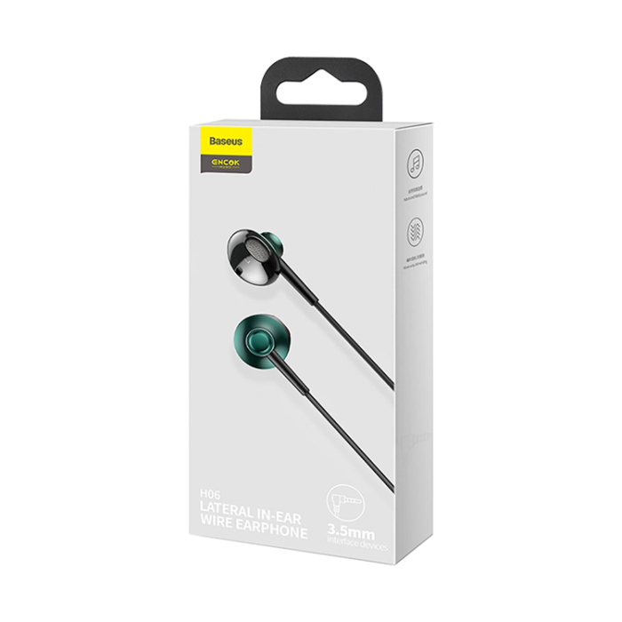 BASEUS - Baseus Encok H06 In-Ear 3.5 mini jack Spel Hörlurar - Grön