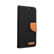 OEM - iPhone 6/6S Plånboksfodral Canvas Nylon - Svart