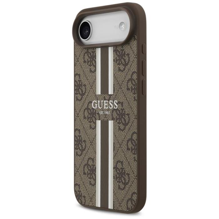 Guess - Guess iPhone 17 Air Mobilskal MagSafe 4G Printed Stripes - Brun