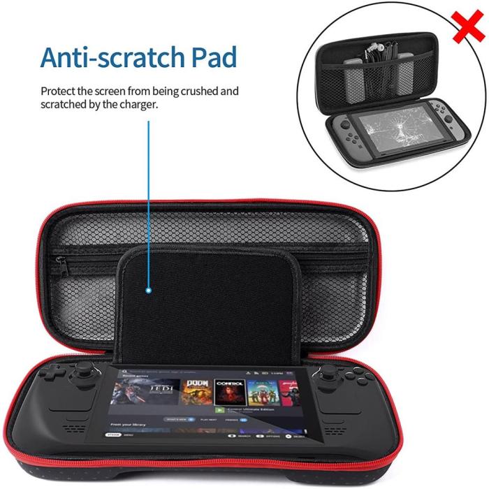 OEM - Portable Carrying Travel Storage Case Steam Deck - Svart