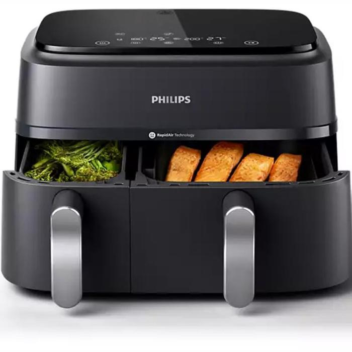 Philips - Philips Airfryer 3000 Series Dual Basket, 9L, NA351/00