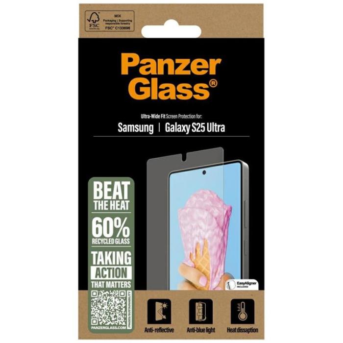 PanzerGlass - PanzerGlass Galaxy S25 Ultra Härdat Glas Skärmskydd All-in-One Ultra-Wide Fit