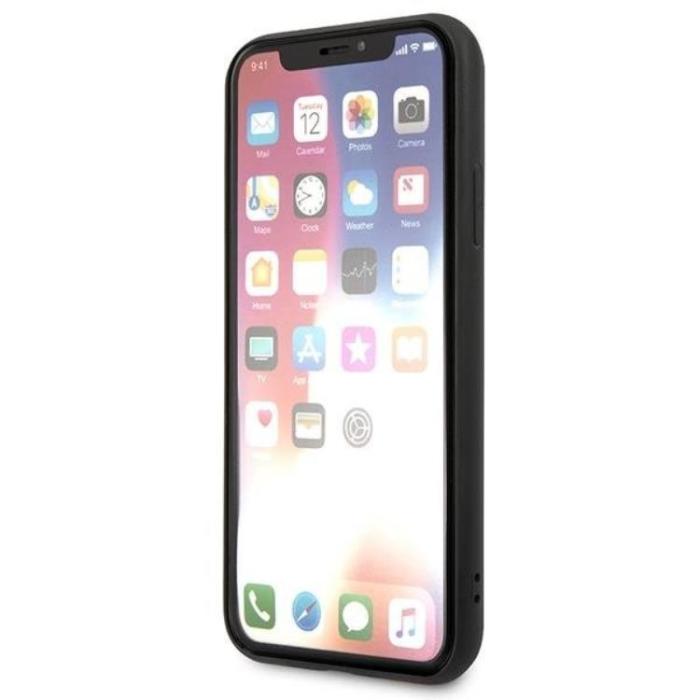KARL LAGERFELD - Karl Lagerfeld iPhone XS Max Skal Saffiano Ikonik Karl & Choupette Head