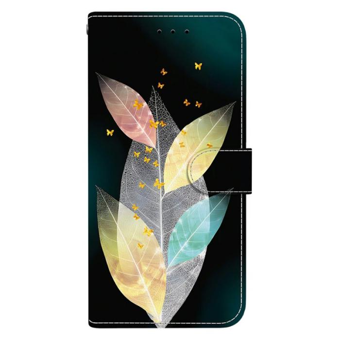 OEM - Samsung Galaxy S26 / S26 Pro Plånboksfodral Mönstertryckt Konstläder Färgade Löv