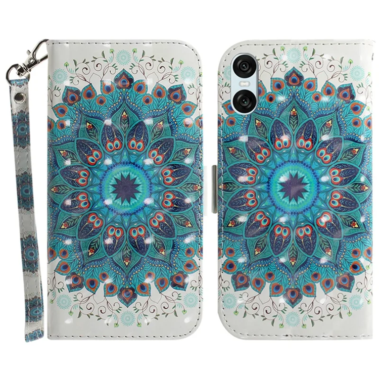 Sony Xperia 10 VI Plånboksfodral 3D Pattern - Peacock | 2353 | AlltMobil