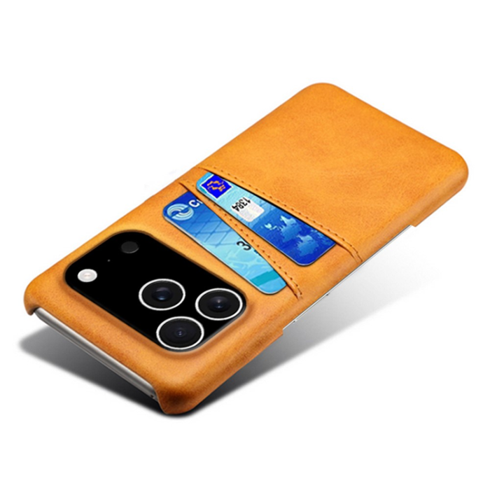 A-One Brand - iPhone 17 Pro Max Mobilskal Korthållare Dual - Orange