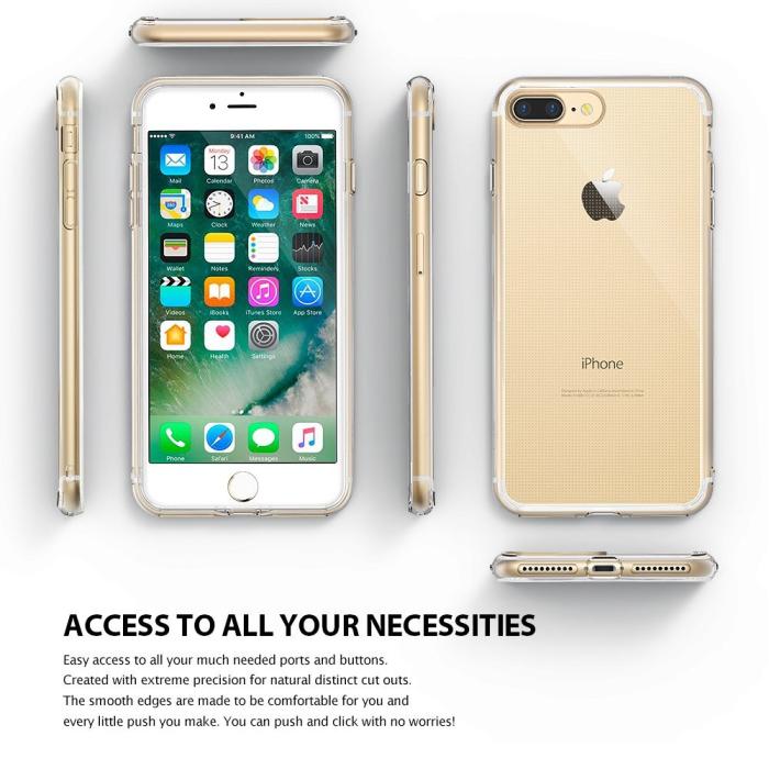 Rearth - Ringke Weightless as Air Skal till Apple iPhone 7 Plus - Rose Gold