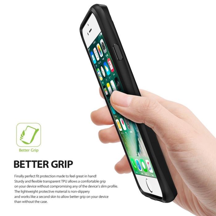 Rearth - Ringke Leather Style Skal till Apple iPhone 7 Plus - Brun
