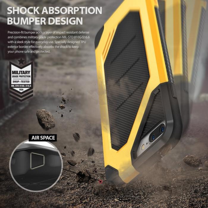 Rearth - Ringke Double Layer Armor Tough Skal till iPhone 7 Plus - Gold