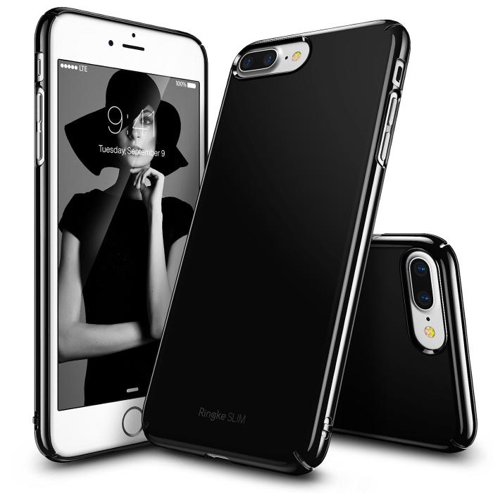 UTGATT5 - Ringke Slim Skal till Apple iPhone 7 Plus - Glossy Black