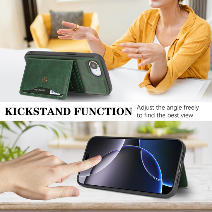 A-One Brand - iPhone 16e Mobilskal MagSafe Detachable Korthållare