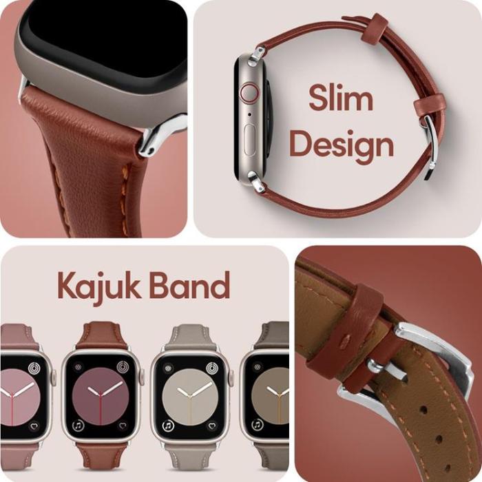 UTGATT - Spigen Apple Watch (41mm) Series 9 Armband Cyrill Kajuk - Brun