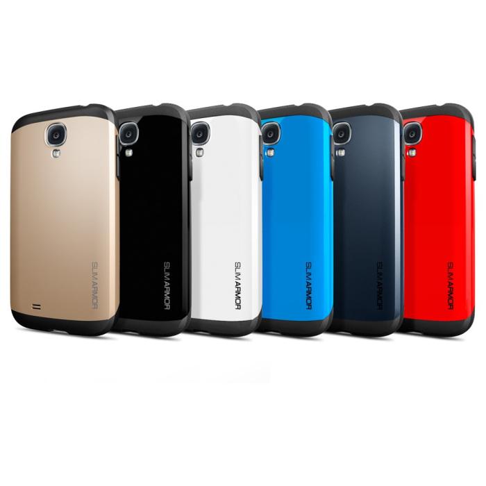 UTGATT5 - SPIGEN Slim Armor Skal till Samsung Galaxy S4 i9500 (Metal Slate)