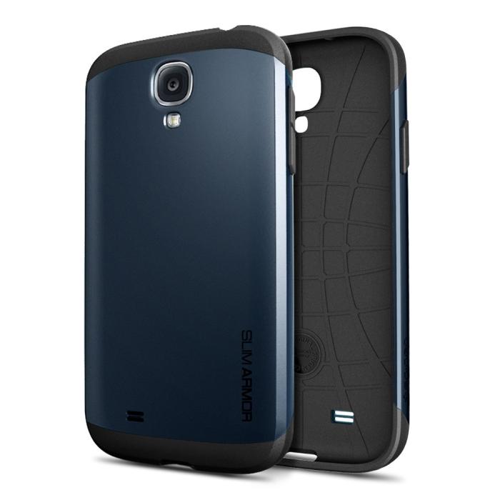UTGATT5 - SPIGEN Slim Armor Skal till Samsung Galaxy S4 i9500 (Metal Slate)