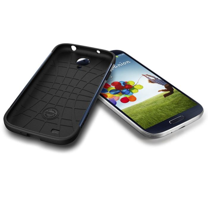 UTGATT5 - SPIGEN Slim Armor Skal till Samsung Galaxy S4 i9500 (Metal Slate)