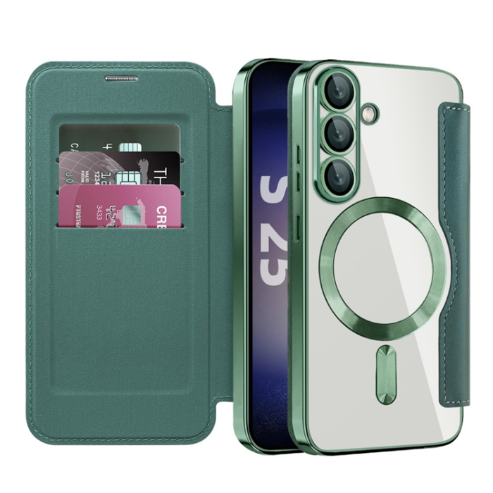 A-One Brand - Galaxy S25 Plus Plånboksfodral MagSafe RFID Blocking 