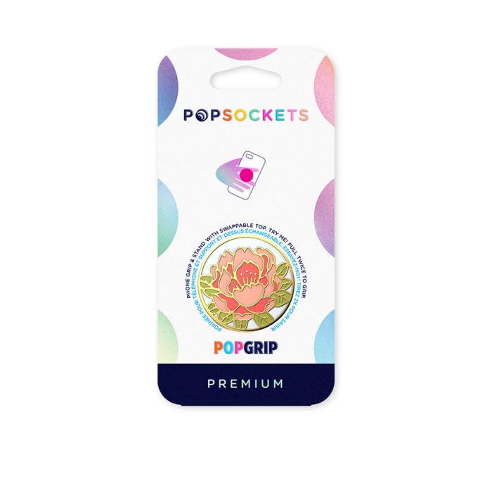 PopSockets - POPSOCKETS Enamel Blooming Peony Pink Avtagbart Grip