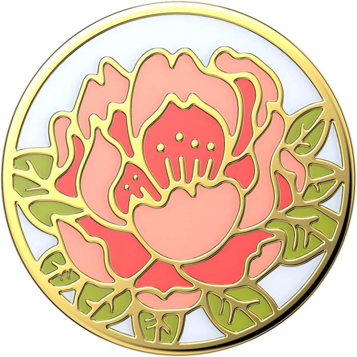PopSockets - POPSOCKETS Enamel Blooming Peony Pink Avtagbart Grip