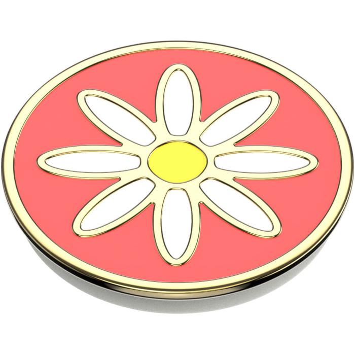 PopSockets - POPSOCKETS Enamel Quaint Daisy Coral Avtagbart Grip