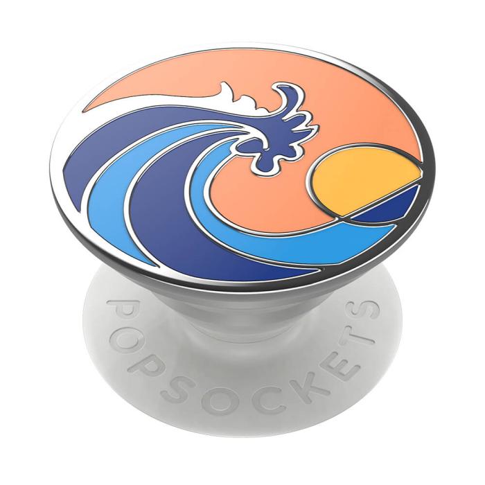 PopSockets - POPSOCKETS Enamel Ride The Wave Coral Avtagbart Grip