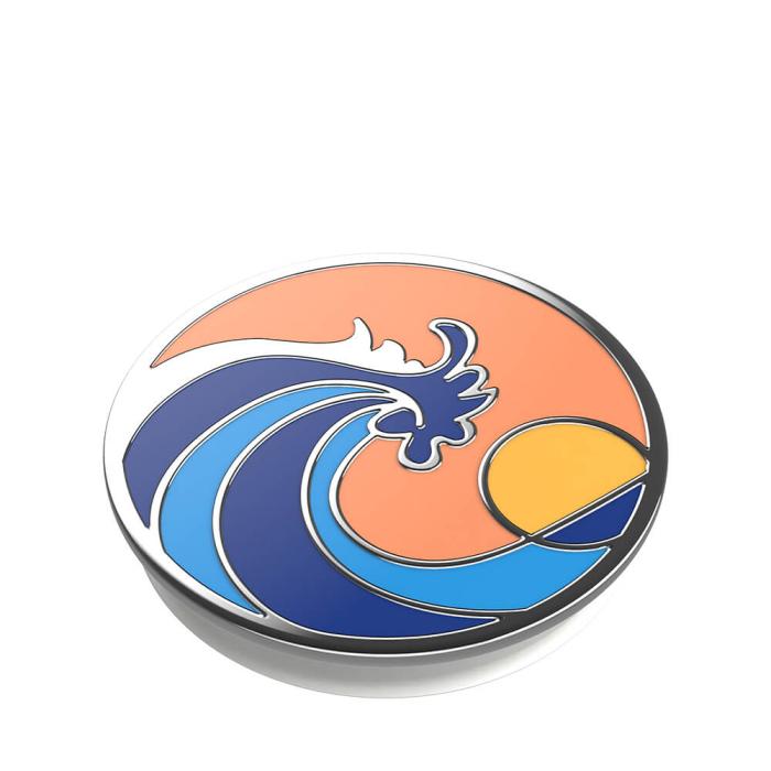 PopSockets - POPSOCKETS Enamel Ride The Wave Coral Avtagbart Grip