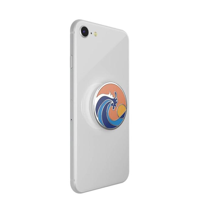 PopSockets - POPSOCKETS Enamel Ride The Wave Coral Avtagbart Grip