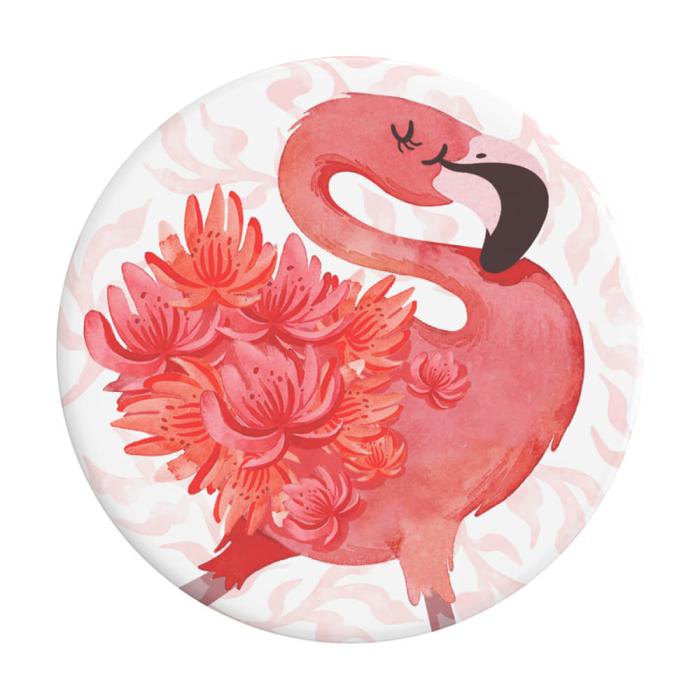 UTGATT1 - POPSOCKETS Flamingo a Go Go Avtagbart Grip med Ställfunktion