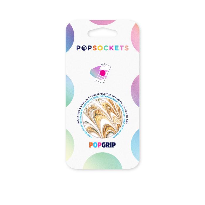 UTGATT1 - POPSOCKETS Golden Ripple Avtagbart Grip med Ställfunktion
