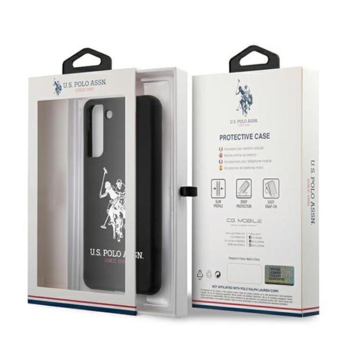 US Polo - US Polo Silicone Logo Skal Galaxy S21 - Svart