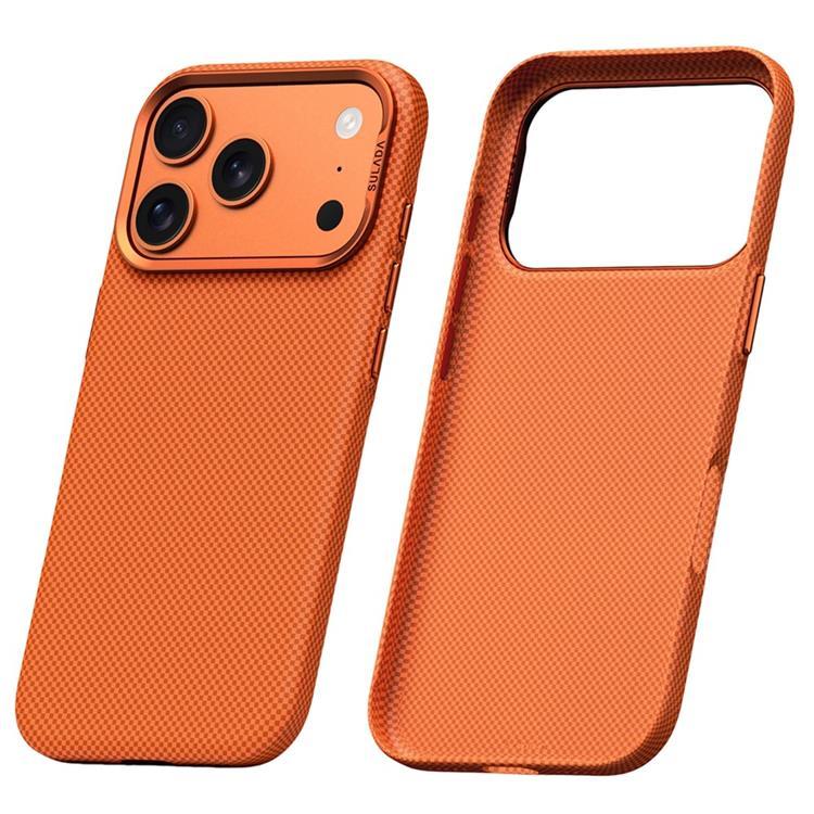 SULADA Mobilskal till iPhone 17 Pro Grid TextuRöd (Orange) | 2353 | AlltMobil