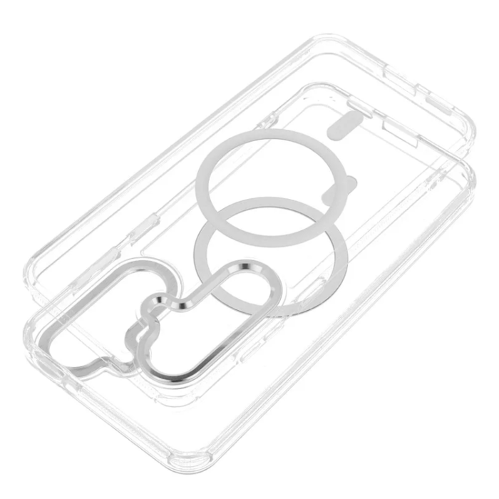 A-One Brand - Mobilskal För Galaxy S26 Ultra MagSafe Frame Clear Hybrid - Clear
