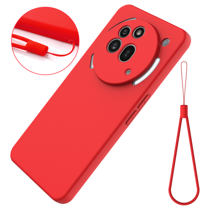 A-One Brand - Nothing Phone (3a) Pro Mobilskal Liquid Silikon med Handrem
