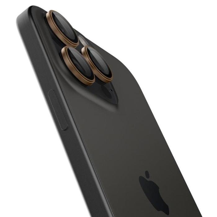 Spigen - [2-Pack] Spigen iPhone 16 Pro Max/16 Pro Linsskydd Härdat glas EZ FIT
