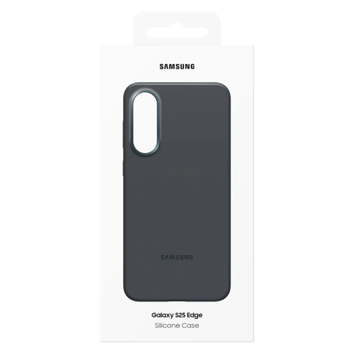 Samsung - Samsung Galaxy S25 Edge Mobilskal Silikon - Svart