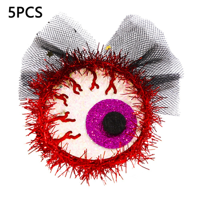 OEM - 5Pcs Halloween Costume Hårspännen Nät - Eyeball