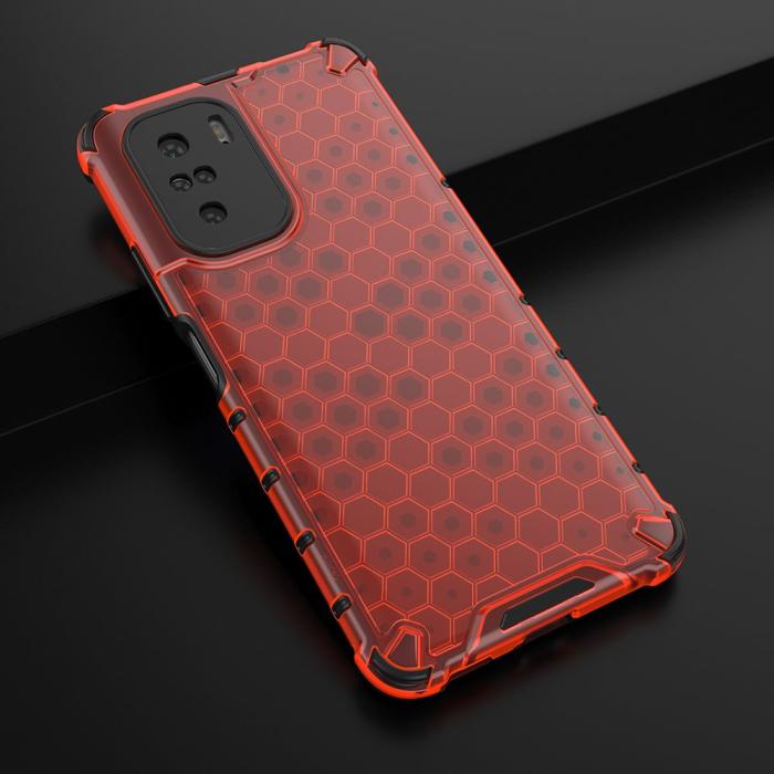OEM - Honeycomb Armor Bumper Skal Redmi Poco J2 - Röd