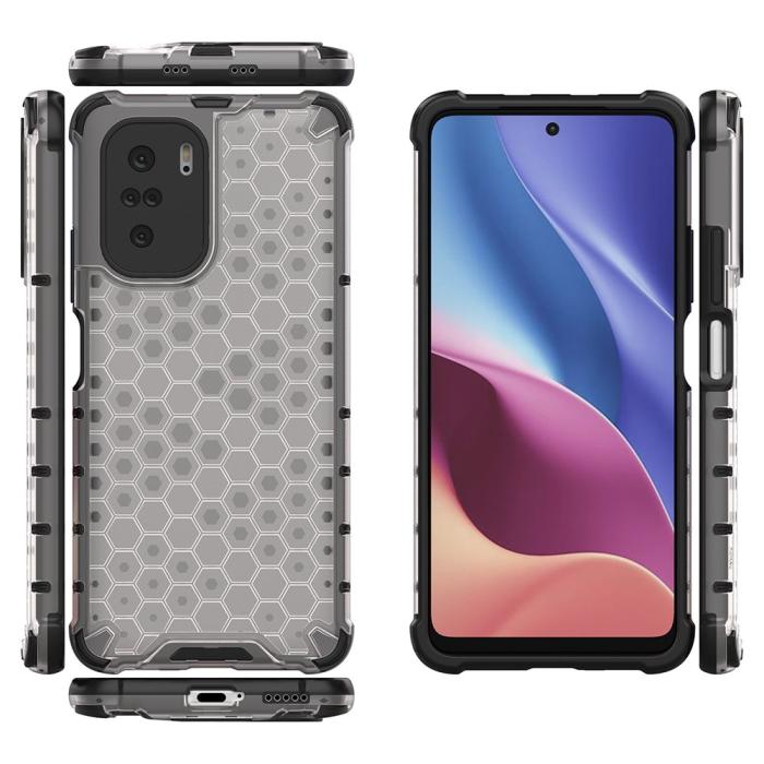 OEM - Honeycomb Armor Bumper Skal Redmi Poco J2 - Transparent