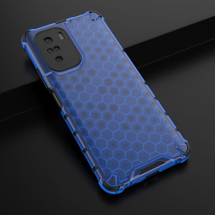 OEM - Honeycomb Armor Bumper Skal Redmi Poco J2 - Blå