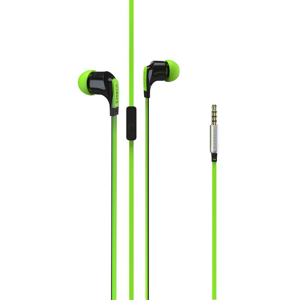 Vivanco Plugin Stereo Smartphone Headset, Grön | 505771 | AlltMobil
